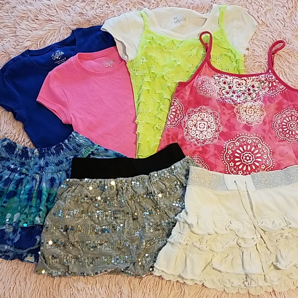 🌴Girls 10 piece sparkly collection sz8🌴